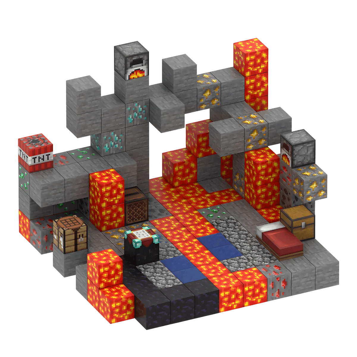 Bloques magnéticos de Minecraft (todos los sets)