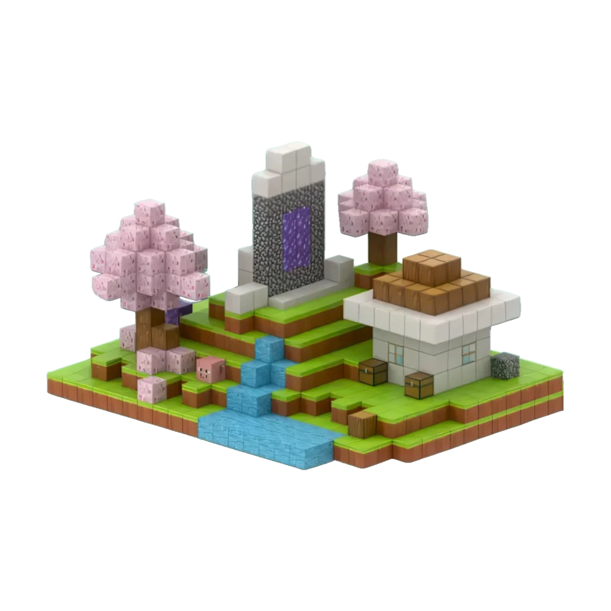 Magnetic Minecraft Blocks (200pcs)