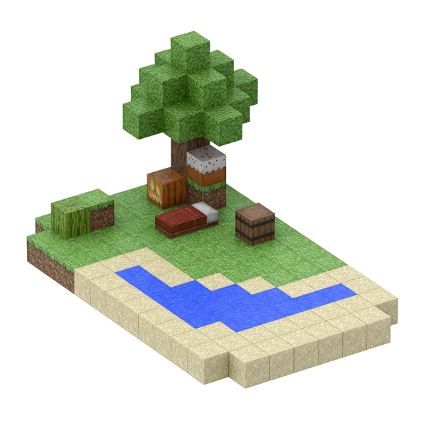 Magnetic Minecraft Blocks (100pcs)